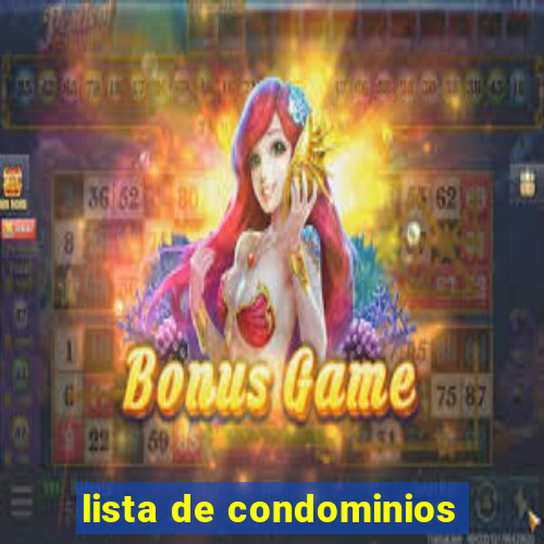 lista de condominios